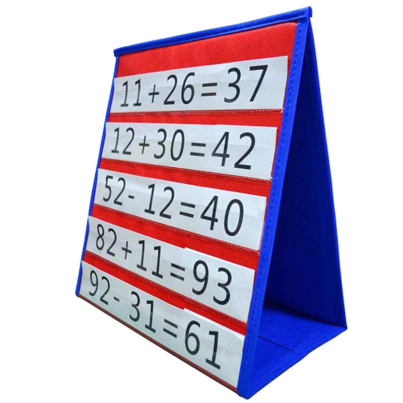 Giocattoli per il calcolo della carta con inserto precoce per bambini giocattoli per l'apprendimento della matematica in materiale poliestere sicuro per i bambini giocattoli educativi precoci B88