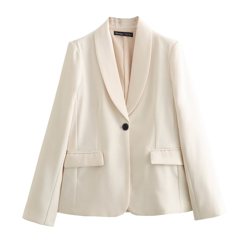 TRAFZA-Blazers de Botão Único e Lápis Femininos, calças compridas, ternos sólidos, Elegante, Casual, Escritório, Lady, Primavera, Verão, 2022