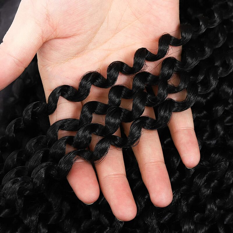Dream Like Passion Twist Hair Crochet Curly Locs Kepang Ekstensi untuk Wanita Kulit Hitam Rambut Kepang Sintetis 18 Inci/22 Helai