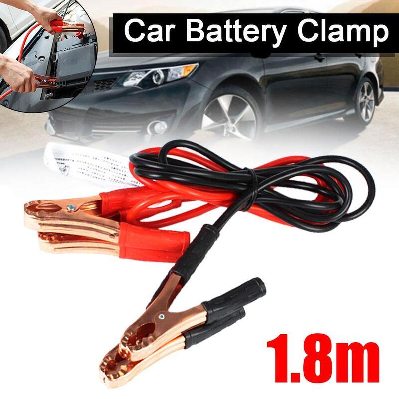 500A 1.8 Meters Car Battery Clamp With Fire Line Battery Cable Emergency Kit Universal Truck SUV Double-ended With Clamps Clips