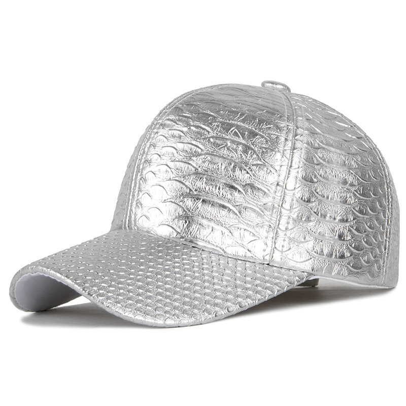 Gorra de béisbol de cuero Unisex, sombrero de papá informal, ajustable, Snapback, reflectante, para deportes al aire libre