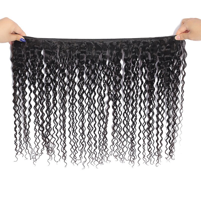 BAHW-Mongolian Water Wave Hair Bundles para mulheres negras, 100% virgem extensões de cabelo humano, cor natural, preço de atacado, 12A