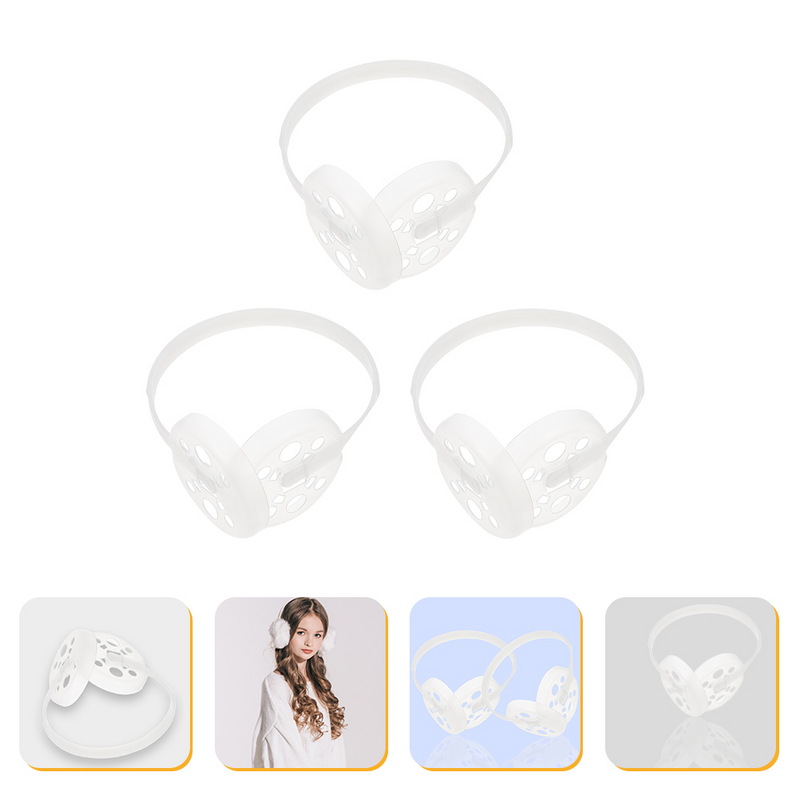 Cache-oreilles en plastique T1 pour fournitures exécutives, bricolage, cadre chaud, 3 pièces