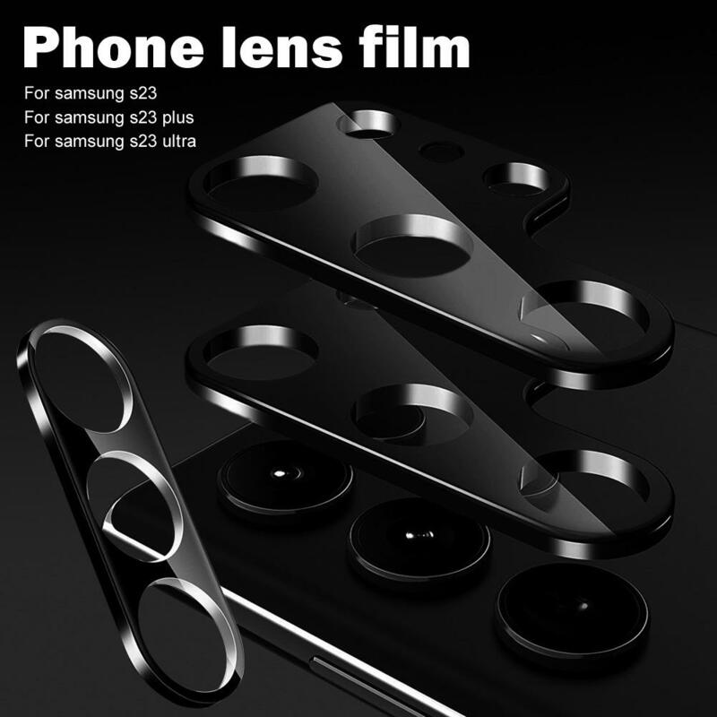 Pelindung Lensa Kamera untuk Samsung Galaxy S23/S23plus/S23Ultra Plus Kamera Belakang FE Aksesori Perlindungan Penutup Kaca Antigores