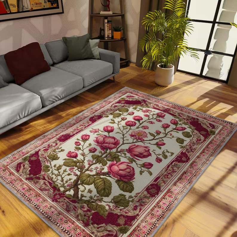 Retro-Illustration gedruckt Wohnzimmer Teppich großflächigen Schlafzimmer Nacht teppich Licht Luxus Couch tische Boden matte ковер Tapis Malé