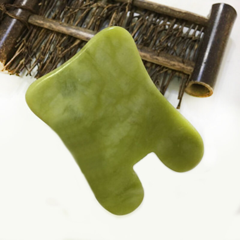Ferramenta de massagem de placa de raspagem de corpo natural placa de pedra jade tradicional tratar