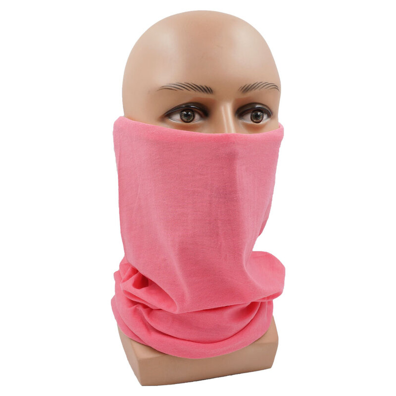 Bandana rosa sin costuras para exteriores, cubierta de cuello de ciclismo para mujer, diadema de pelo para correr, máscara facial para acampar, bufanda de tubo para senderismo