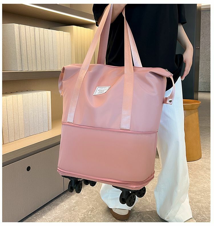 กระเป๋าเดินทางล้อลากอเนกประสงค์แบบเบาถุงเก็บของ tas Jinjing Travel ความจุมาก