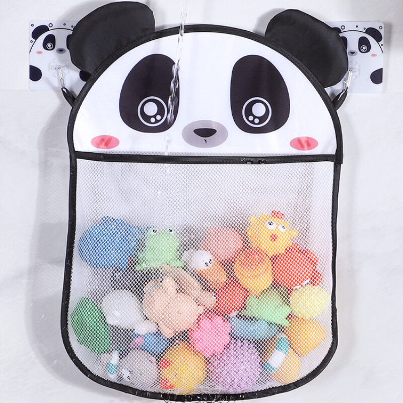 Baby Bath Toy Storage Bag Mesh Net Toy Organizer Strong with Suction Cups Bath Game Bag Bathroom Hanging Bag Water Toys Basket