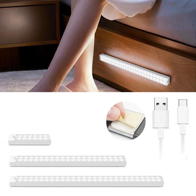 Wireless LED Night Light Motion Sensor Light Bedroom Night Lamp Room Decor Kitchen Closet Aisle Light Detector Cabinet Staircase