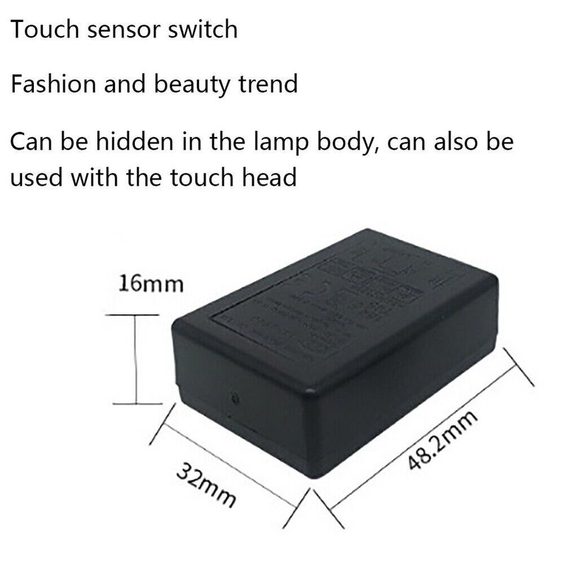 EU 3 Way Touch Dimming Switch, Adequado para Luzes Incandescentes e LED, Modelo LD600S, Fácil Instalação e Operação