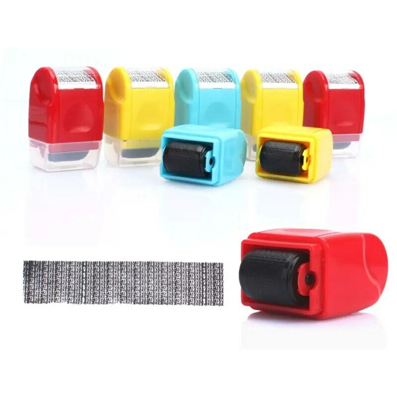 Office Refillable Identity Pravicy for Protection Stamp Roller Black Refill