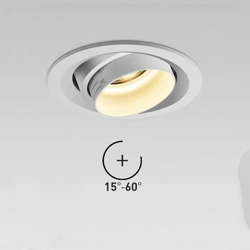 10W 15W LED Downlight 220V angolo regolabile LED Spot 75mm Cutsize per illuminazione domestica e aziendale