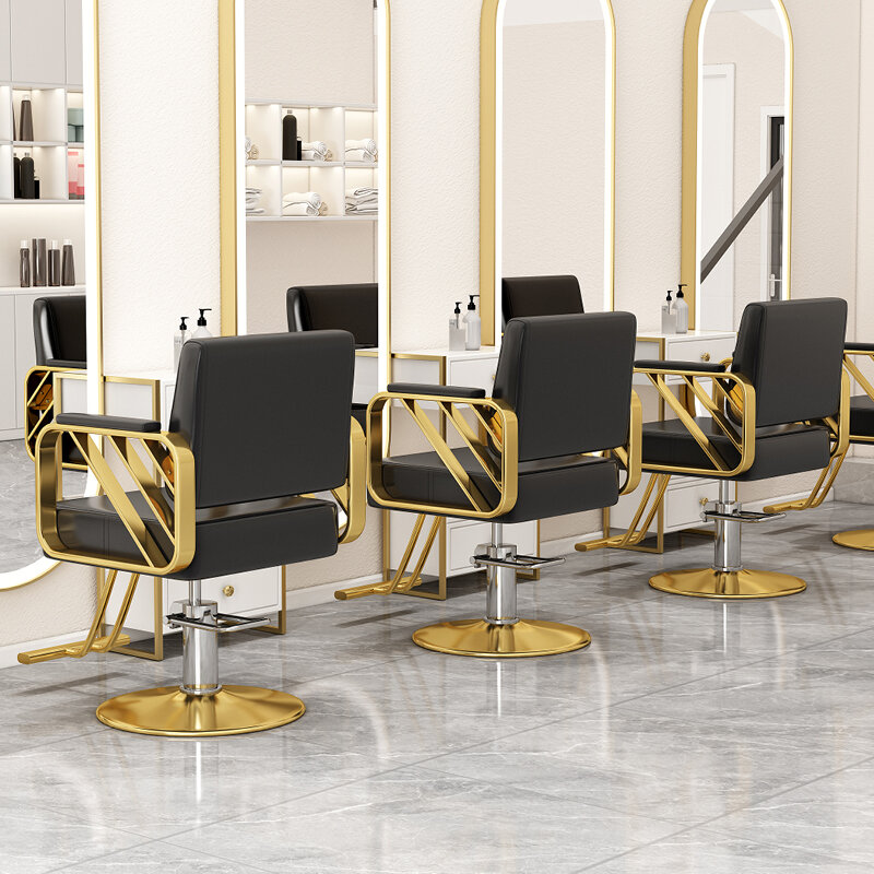 Sprzęt do rzęs obrotowe krzesła fryzjerskie do makijażu ergonomiczne krzesła fryzjerskie hydrauliczne Spinning tatuaż Friseurstuhl meble do salonu YX50BC