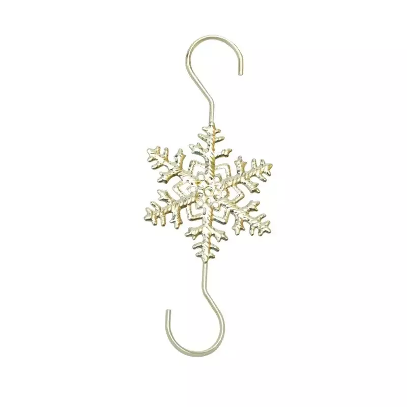 Weihnachten Schneeflocke Haken goldene kreative Edelstahl Weihnachten liefert heiß verkaufen Urlaub Zubehör Dekorationen