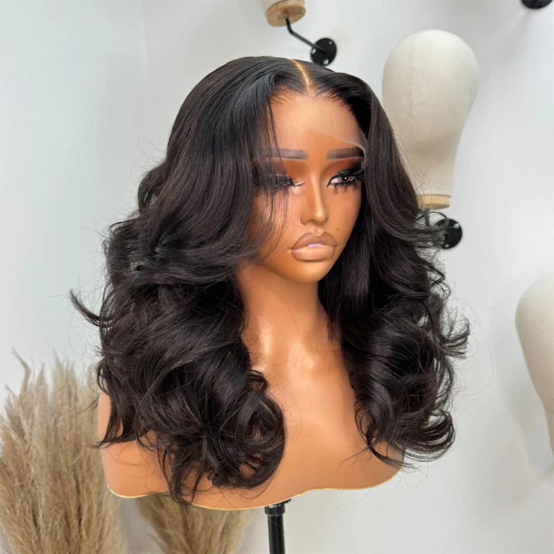 180d Glueless Body Wave Human Hair Wig 13x4 Lace Frontal Body Wave Wigs Transparent Lace Brazilian Human Hair Pre Plucked Wigs