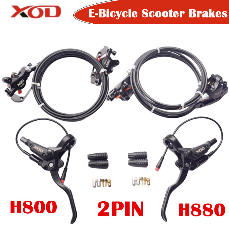 XOD-Frenos de bicicleta eléctrica para Scooter, frenos de XD-H800/XD-H880, 1350MM, 2000MM, impermeables, 2 pines, corte de potencia