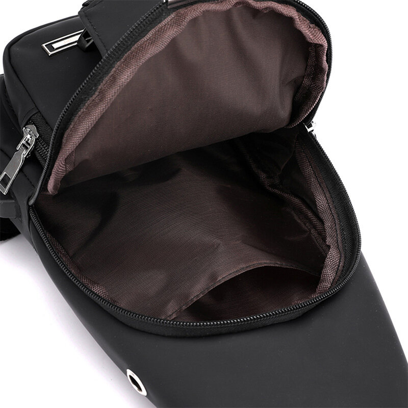 Business Crossbody Bag Meticulous And Stylish Workmanship For Professional Anti Splashing Large Capacity Chest Bag khaki