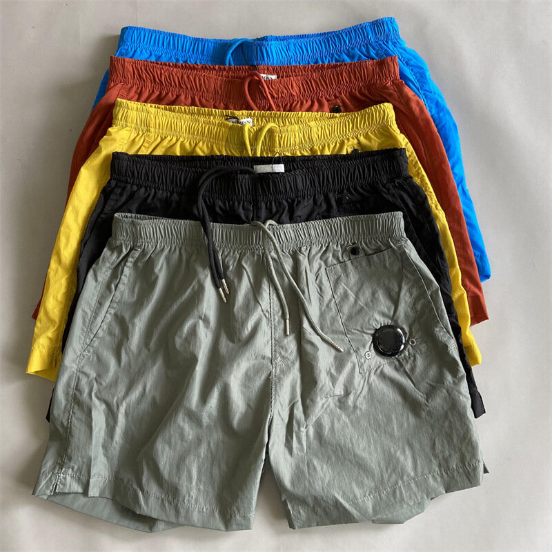 Summer Quick Drying CP Beach Shorts Men's Outdoor Leisure Sports Short Pants Youth CP Lenses Loose Hiking Five Part Pants Male