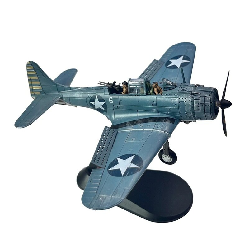 Segunda Guerra Mundial SBD-Midway Dauntless Mergulho Bombardeiro, Batalha Terminado Diecast Avião De Metal, Modelo De Aeronave Militar, Brinquedo Presente, 1:72 Escala