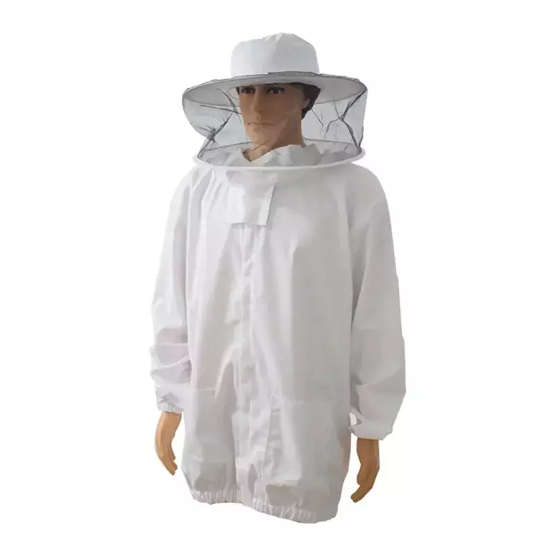 Pakaian pelindung lebah setelan lebah jaket lebah baju penjaga lebah kostum peternak lebah topi tudung Anti-Bee