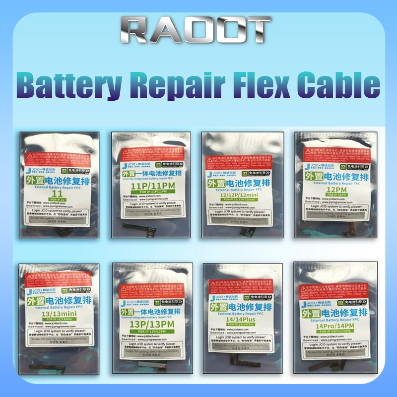 JCID-Câble flexible de réparation de batterie V1SE, étiquette pour iPhone 14/13/12/11/Pro/Max/mini, réparation de santé à l'iode, original, nouveau