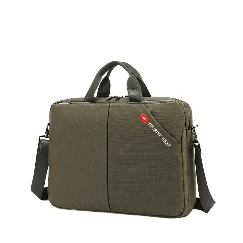 Портфель мужской из ткани Оксфорд, повседневная сумка для ноутбука 15 дюймов, Многофункциональный мессенджер на ремне