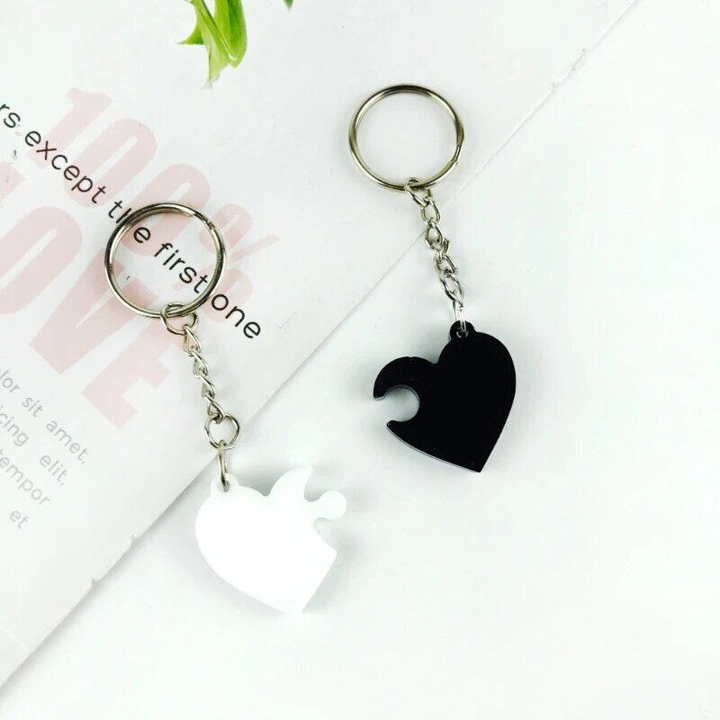 Keychain Silicone Mold Love Heart Resin Mold for Pendant Crafts Jewelry Making