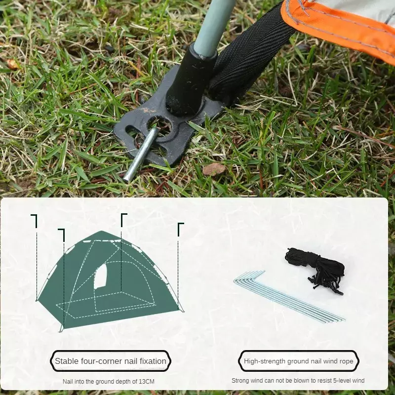 Outdoor-Zelt für Camping 2 Personen bequem und atmungsaktiv voll automatisch schnell öffnendes Notfall zelt