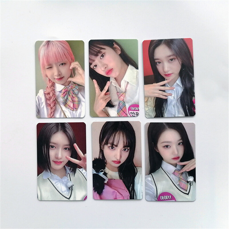 6Pcs/Set IVE Album I've IVE sw3.0 Idol Postcard Photocards Double Sides Waterproof LOMO Cards Wonyoung Gaeul Fans Collection