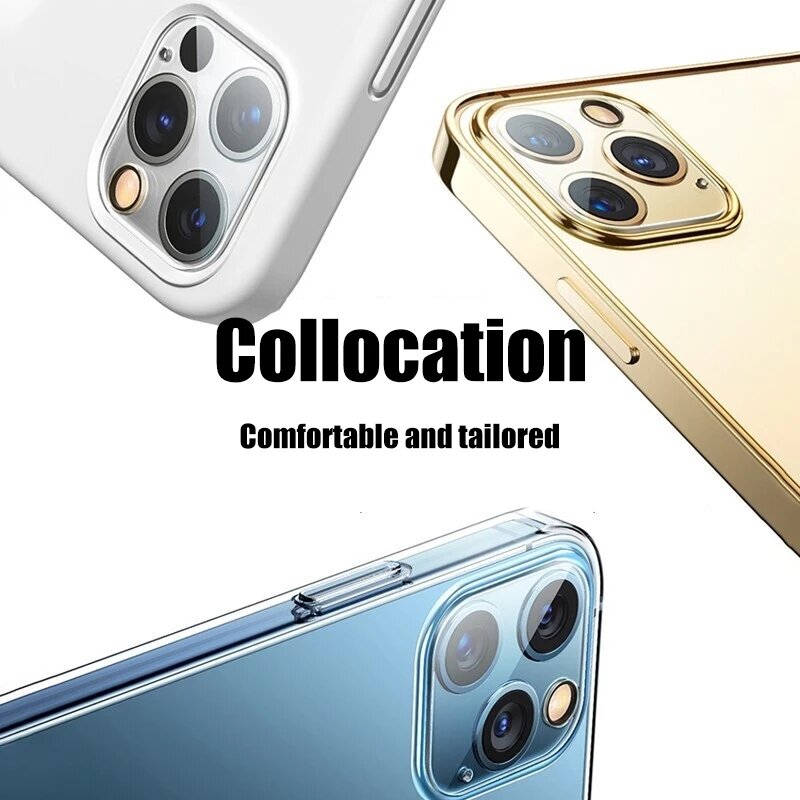 4Pcs Full Cover Protective Glass Iphone Camera Protector For IPhone 11 Pro Max 12 13 Mini 14 Lens Films