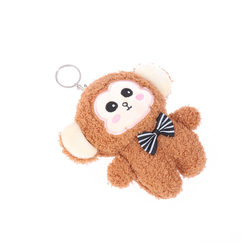귀여운 만화 원숭이 봉제 인형, 귀여운 동물 인형 키체인, 봉제 인형 배낭 펜던트, 소녀 선물