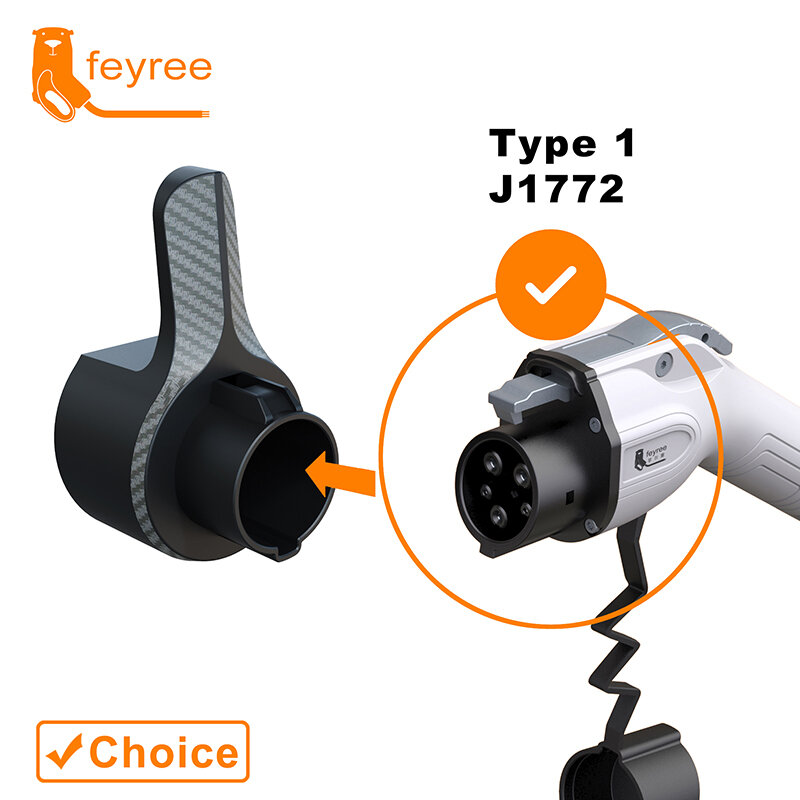 feyree EV Charger Holder Holster Dock For Electric Vehicle Type1 J1772 Connector Charging Cable Extra Protection Leading Wallbox