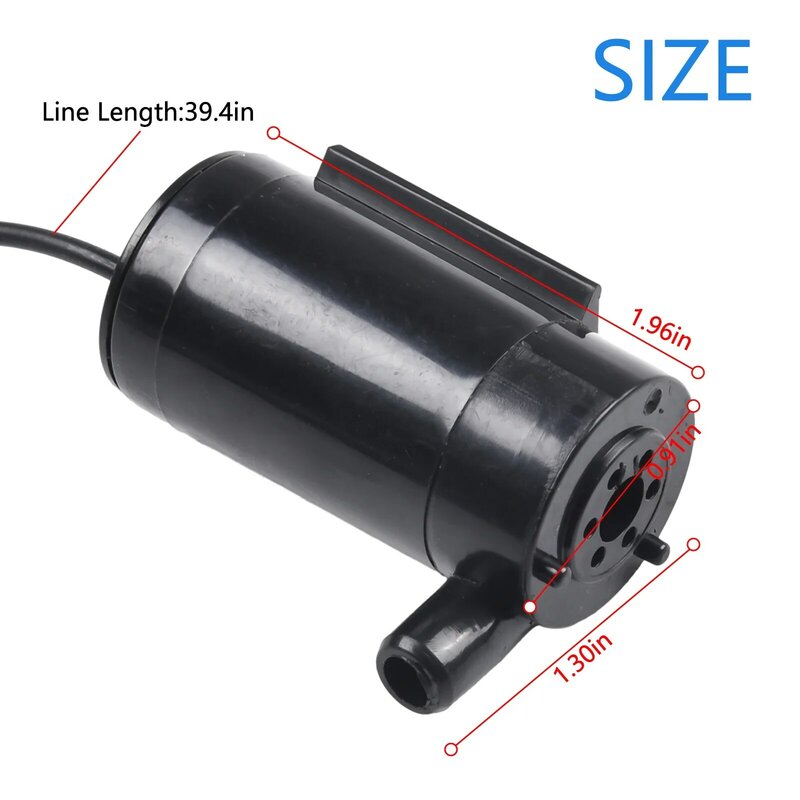 Pompa wody Mini USB cicha praca i wysoka wydajność DC12V bezszczotkowy silnik zatapialne pompa wodna do układ chłodzenia