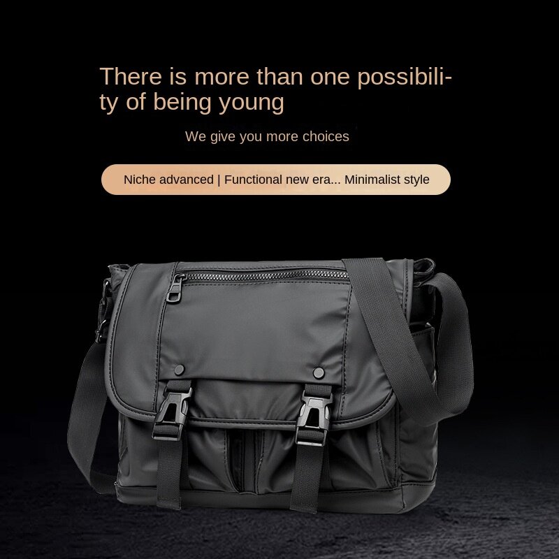 QINNXER-Carteiro Retro Peito Crossbody Bag, Messenger Backpack, Um Ombro, Grande Capacidade, Business Executive Pasta, Portfolio
