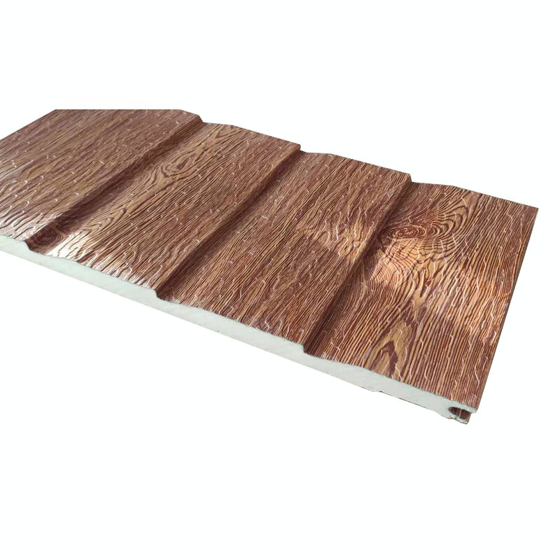 Panel de revestimiento de Metal para pared Exterior, tablero decorativo de poliuretano para revestimiento sándwich, 50 metros cuadrados, 16mm x 380x3800mm