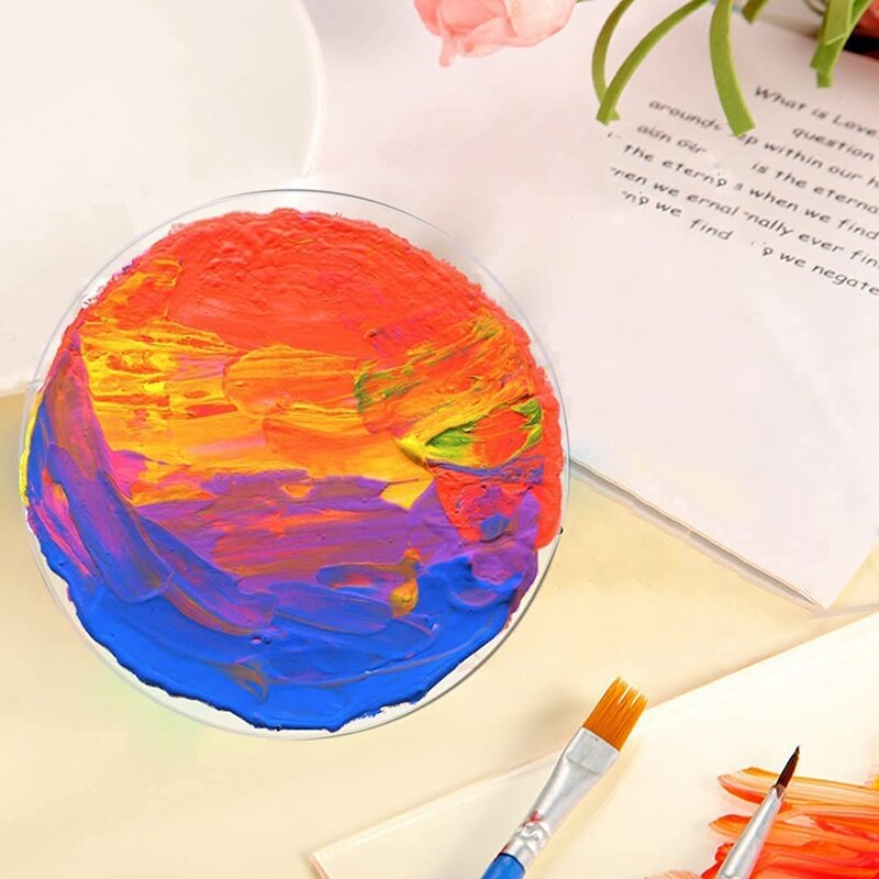 Feuille acrylique en cercle transparent, épaisseur 1/8 pouces, panneau de disque acrylique pour cartes de visite, projets de peinture et de bricolage, 10 pièces, tendance