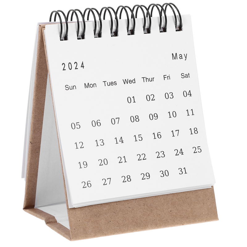 Calendario calendario da tavolo decorativo piccolo calendario da tavolo piccolo Mini calendario da tavolo 2024 calendario da tavolo in piedi 2023-2024 per la casa