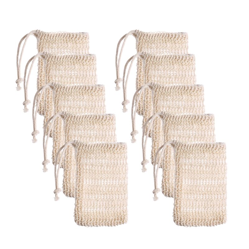 20 pak tas penghemat sabun dengan tali serut untuk pijat mandi pengelupasan kulit mandi