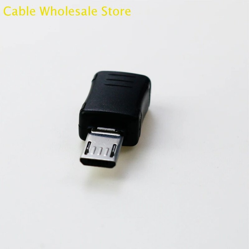 Cable Wholesale Store 1x 5Pin Male USB Plug Black  MICRO USB Male Head Welding Wire Buckle Shell Drawer MK 5P Interface DIY