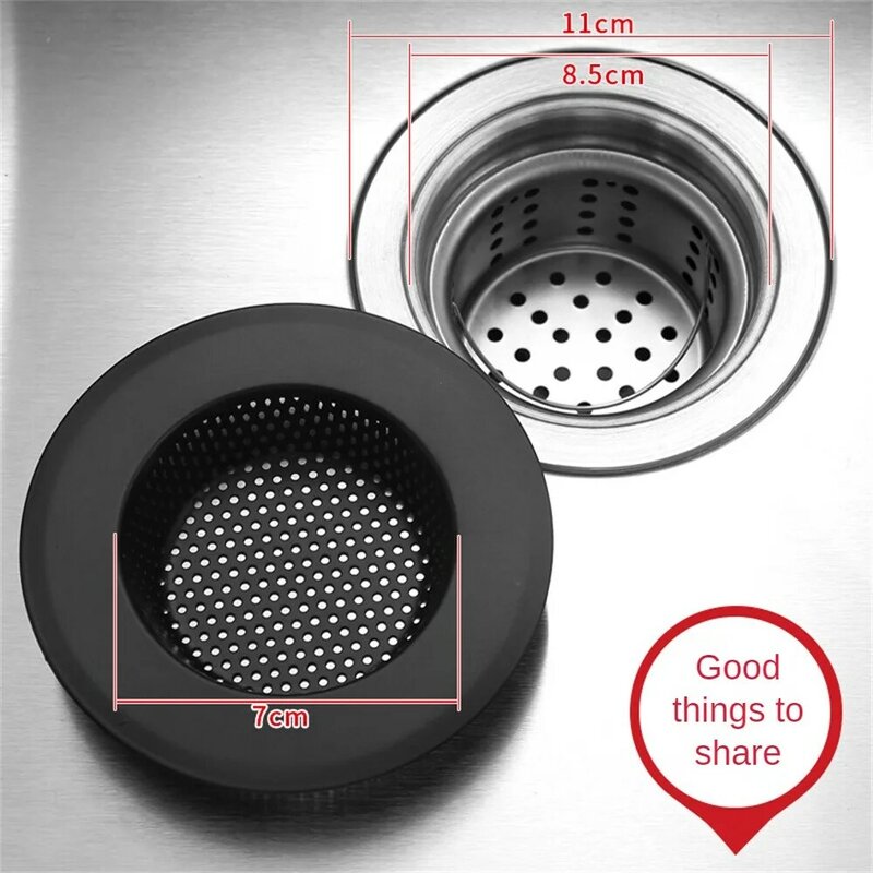 1/2/4PCS Stainless Steel Sink Filter Basin Drain Hole Hair Catcher Stopper Shower Floor Drain Strainer for Kitchen Bathroom