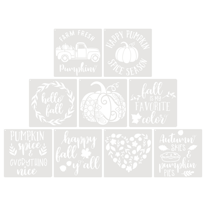 9 Sheets Accessories Stencils For Crafts Theme Template Emblems Rustic Sign Templates Pet Lovely Stencil