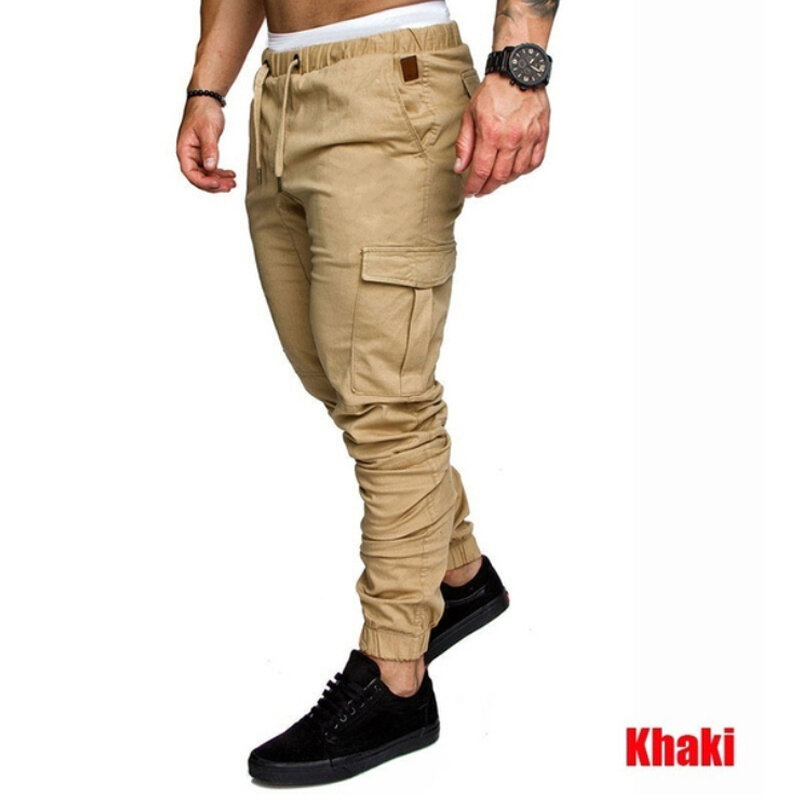 Moda męska luźne długie spodnie spodnie dresowe spodnie joggery Casual odzież sportowa spodnie do joggingu