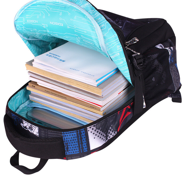 Школьный ранец с принтом футбольного мяча, детский рюкзак в стиле аниме, дорожная сумка для подростков