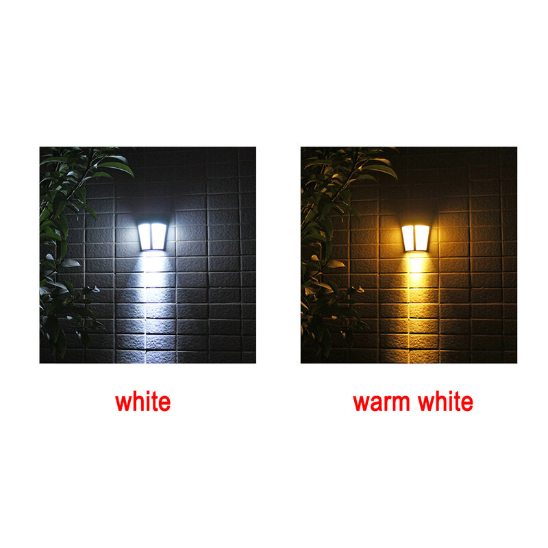 Outdoor Gate Home Patio Courtyard Garden Decor Led Wall Mounted Pathway Waterproof Fence Solar Light