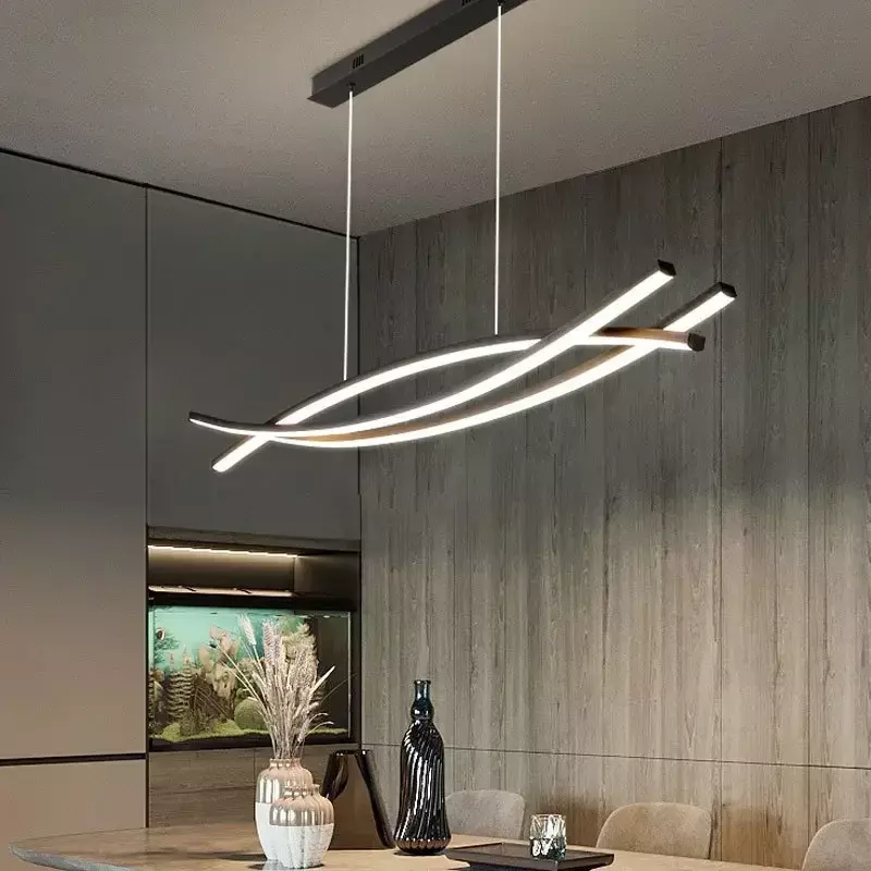 Moderna lampada a sospensione a LED per soggiorno sala da pranzo cucina camera da letto lampadario di lusso decorazioni per la casa apparecchio di illuminazione per interni lustro