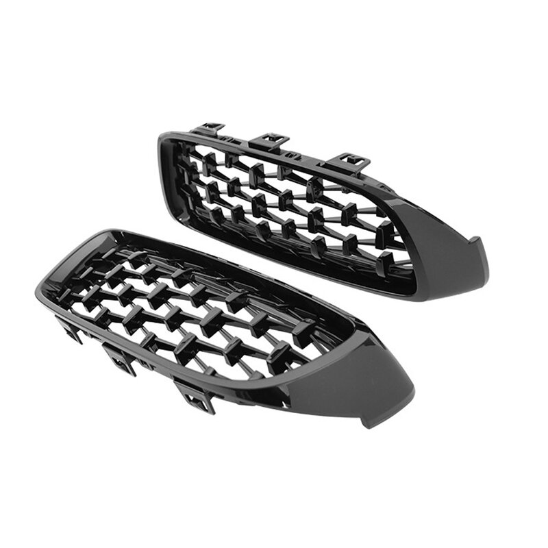 One Pair Chrome Diamond Kidney Grilles Meteor Style for BMW F32 F33 F36 F80 F82 2013-2018 Cabriolet Coupe 425i 430i 440i 435i