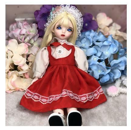 Doll with Fashion Suit 30cm 22 Movable Jointed Dolls Toy Accessories Clothes Suit for BJD Doll DIY Toy for Girls