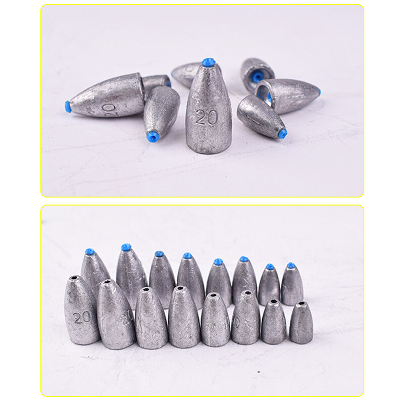 1Pcs Fishing Weight Sinker Small Fishing Tool Fishing Sinker For Outdoor Fishing Pendant Accessories Texas Rig Bullets Jig