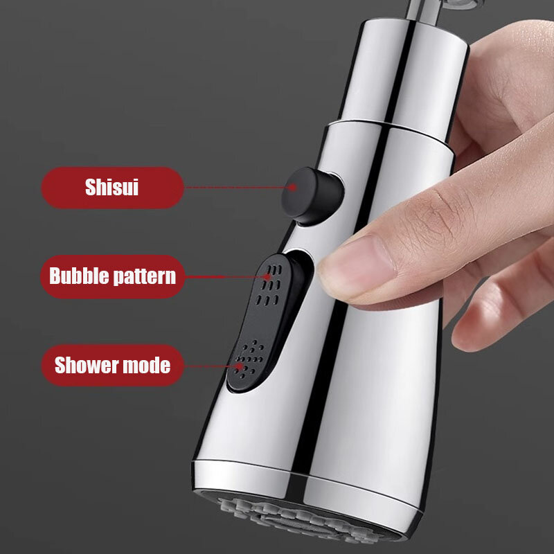 Universal 720° Rotate Kitchen Faucet Extender Aerator Splash Filter Kitchen Washbasin Faucet Bubbler Nozzle